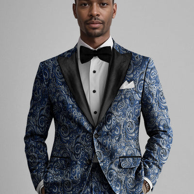 Italian Silk Tecla Tuxedo Blazer