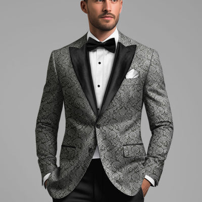 Italian Silk Zariel Tuxedo Blazer