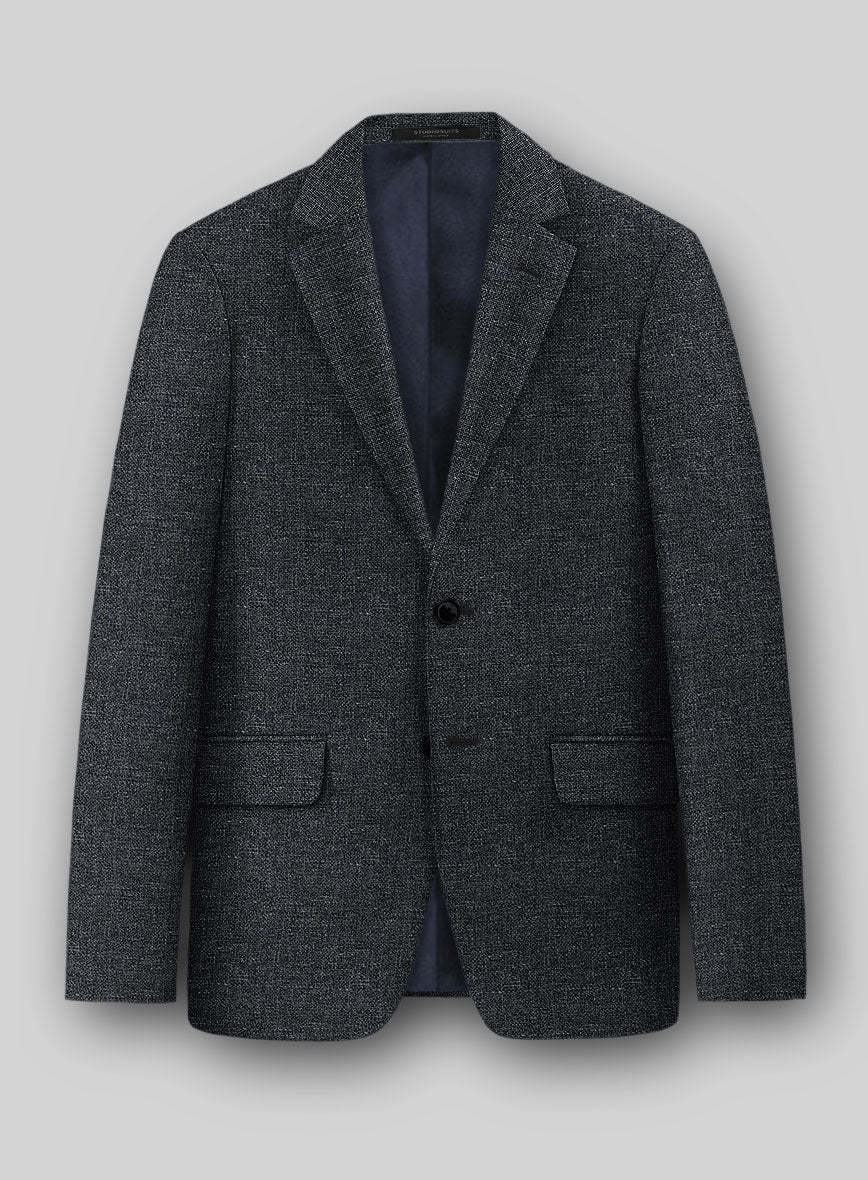 Italian Wool Linen Basket Weave Gulem Jacket