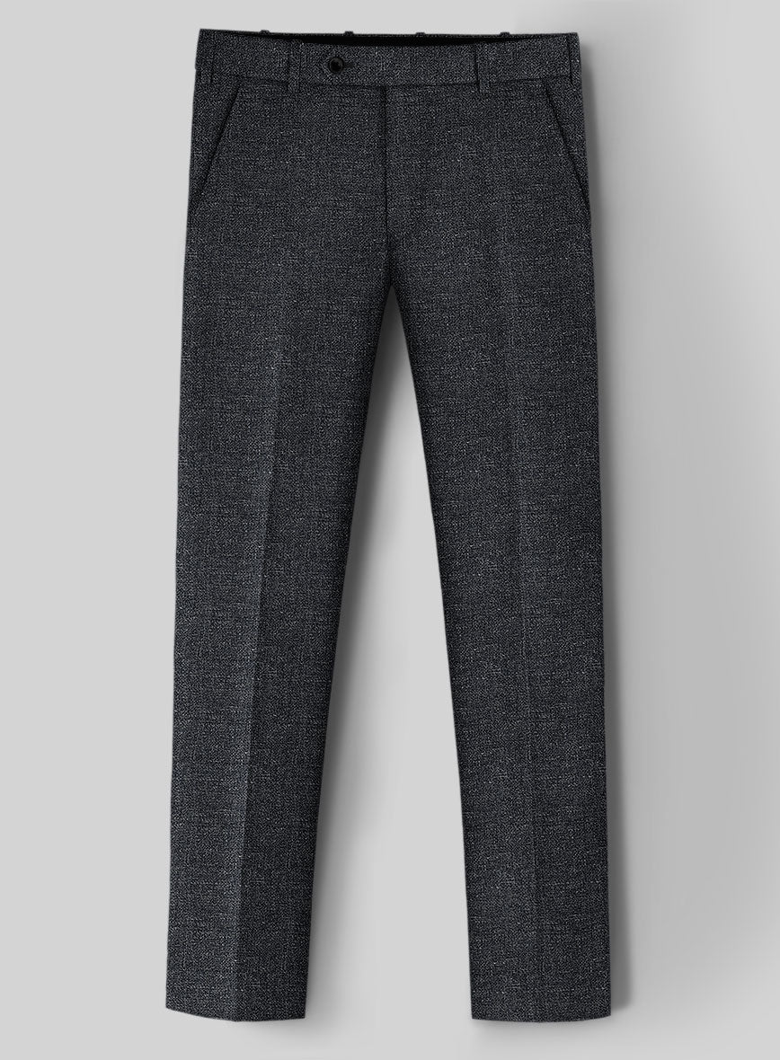 Italian Wool Linen Basket Weave Gulem Pants