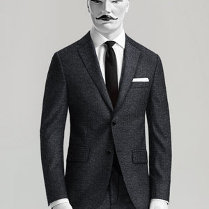 Italian Wool Linen Basket Weave Gulem Suit