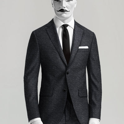 Italian Wool Linen Basket Weave Gulem Suit