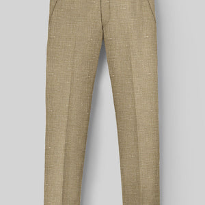 Italian Wool Linen Basket Weave Inol Pants