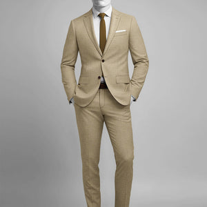 Italian Wool Linen Basket Weave Inol Suit