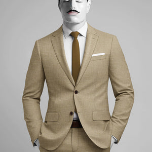 Italian Wool Linen Basket Weave Inol Suit