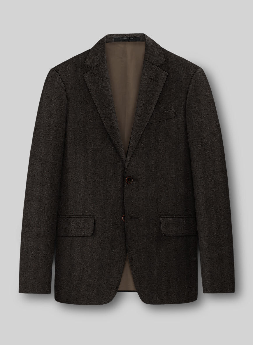 Italian Wool Linen Silk Ciagi Jacket