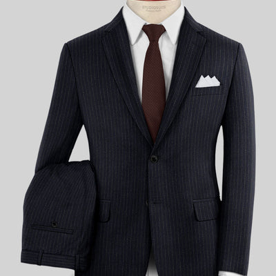 Italian Wool Stripe Zira Suit