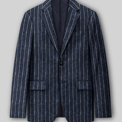 Maestro Volis Stripe Linen Wool Silk Jacket