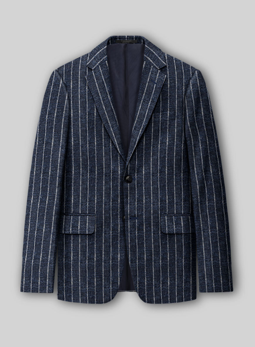 Maestro Volis Stripe Linen Wool Silk Jacket