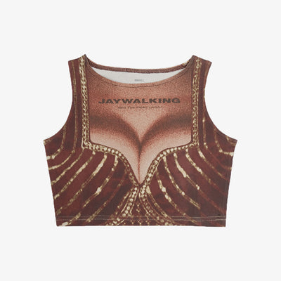 JAYWALKING | BHABHI CROP TOP { MAROON