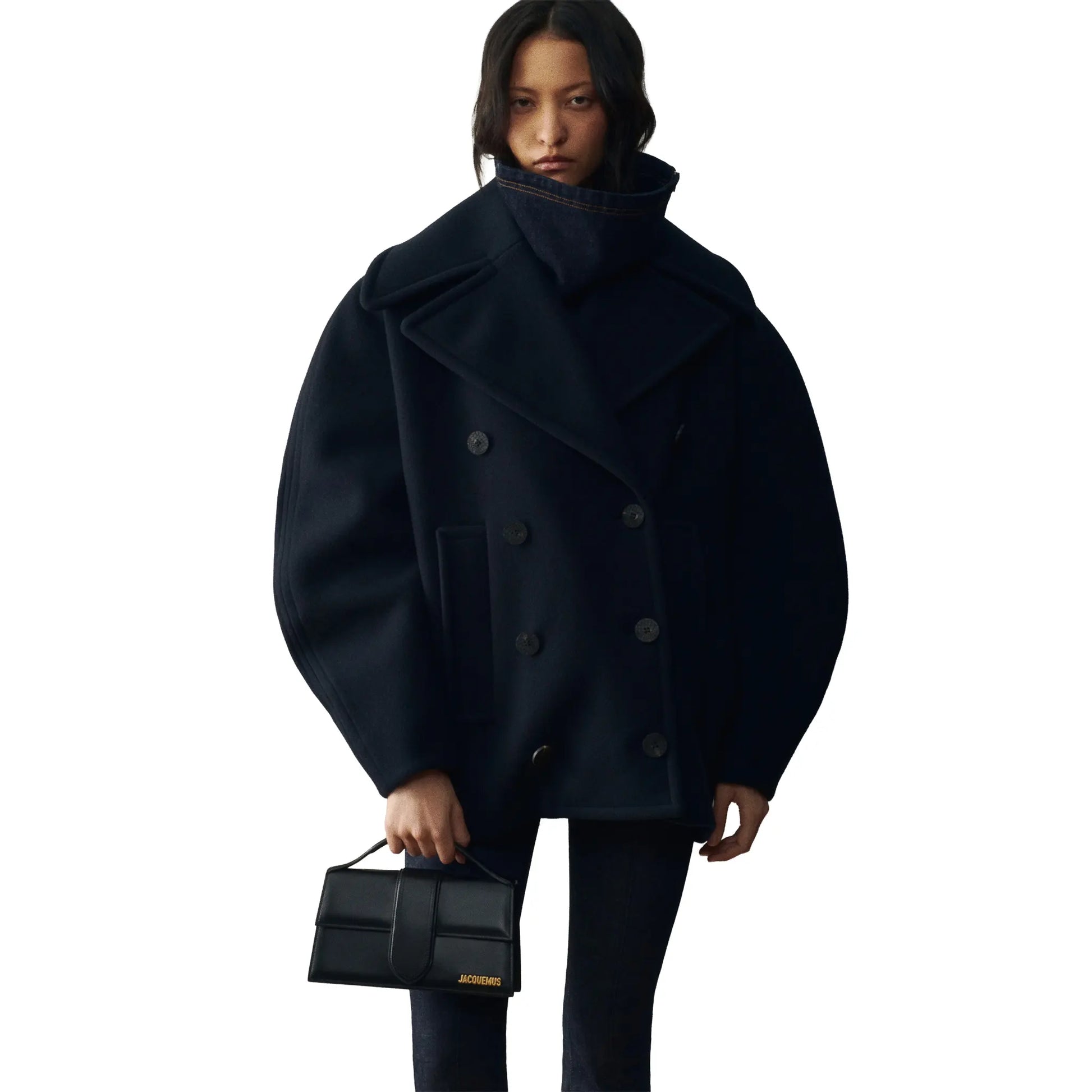 Jacquemus Large Bambino Black Crossbody Bag