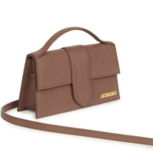 Jacquemus Large Bambino Brown Suede Crossbody Bag