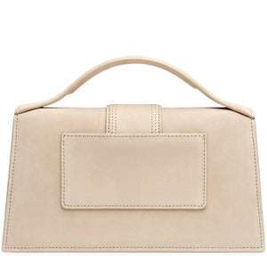 Jacquemus Large Bambino Dark Beige Suede Crossbody Bag