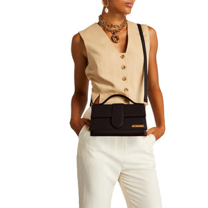 Jacquemus Large Bambino Dark Brown Crossbody Bag