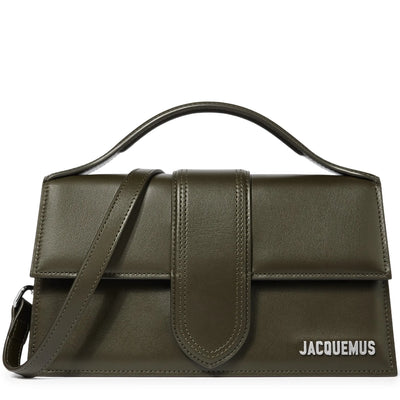Jacquemus Large Bambino Dark Khaki Crossbody Bag