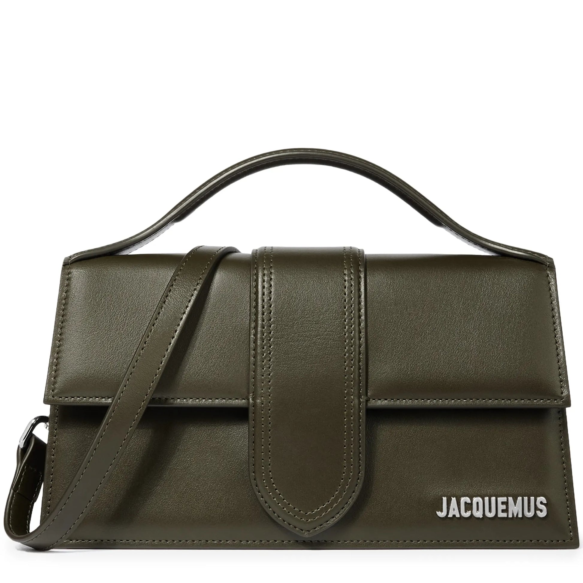 Jacquemus Large Bambino Dark Khaki Crossbody Bag