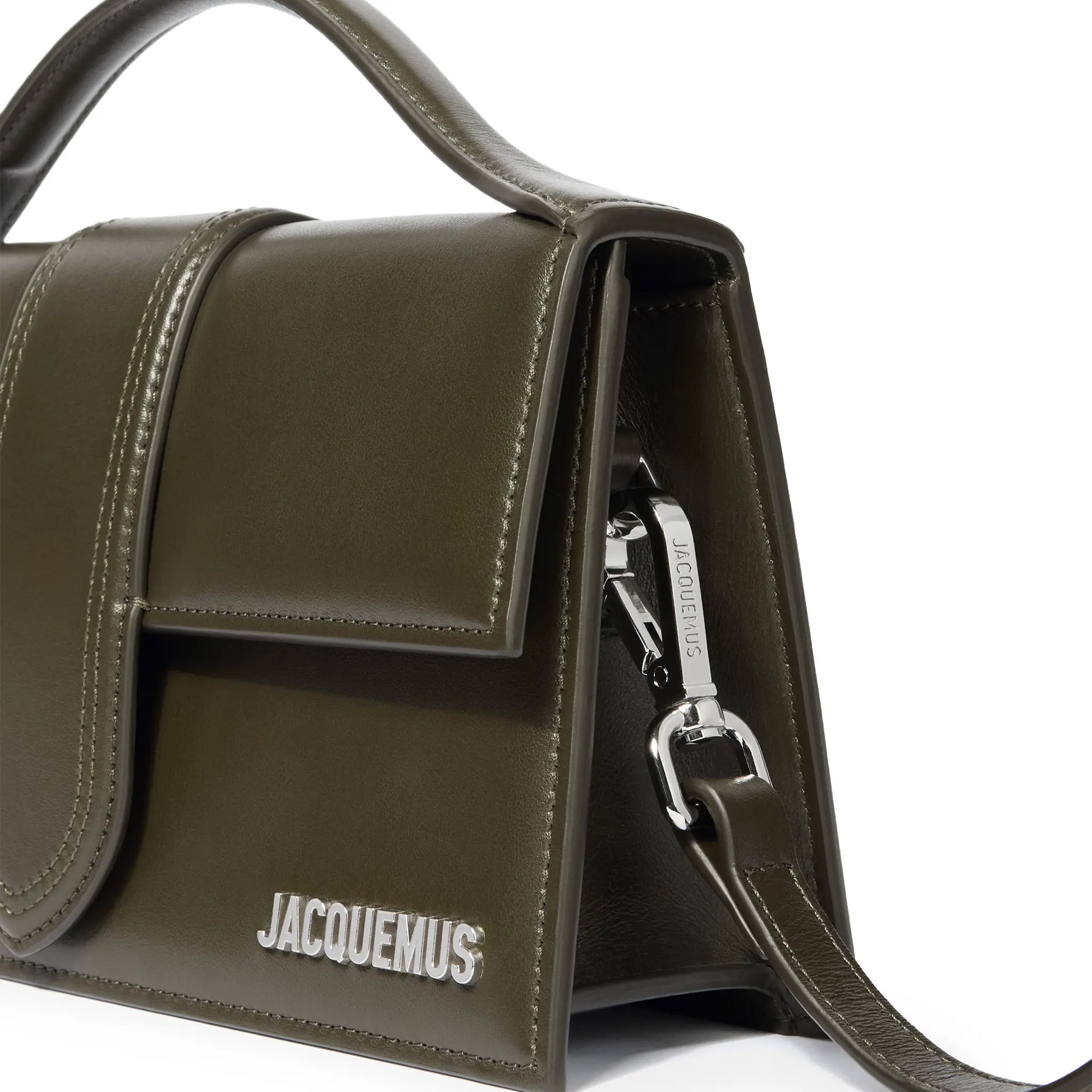 Jacquemus Large Bambino Dark Khaki Crossbody Bag