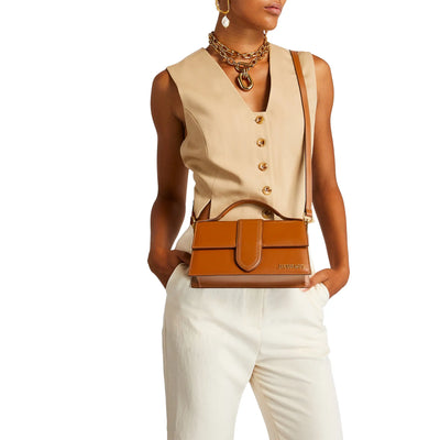 Jacquemus Large Bambino Light Brown Crossbody Bag