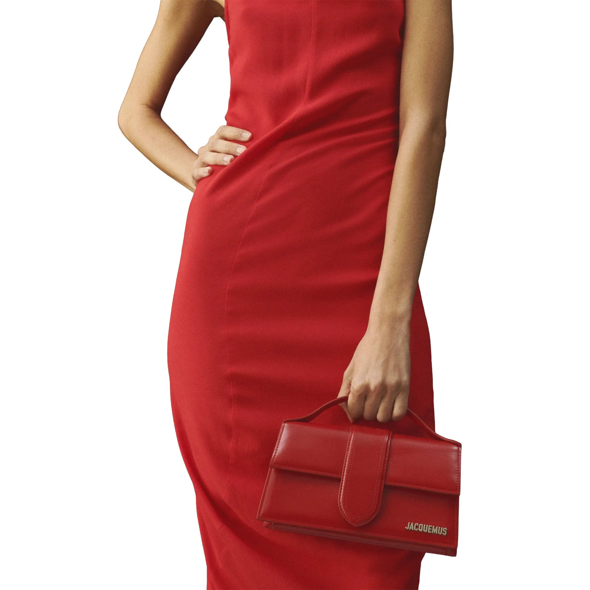 Jacquemus Large Bambino Red Crossbody Bag