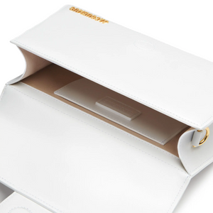Jacquemus Large Bambino White Crossbody Bag
