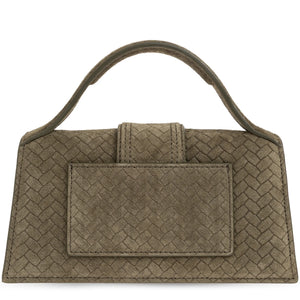 Jacquemus Le Bambino Suede Top Handle Khaki Bag