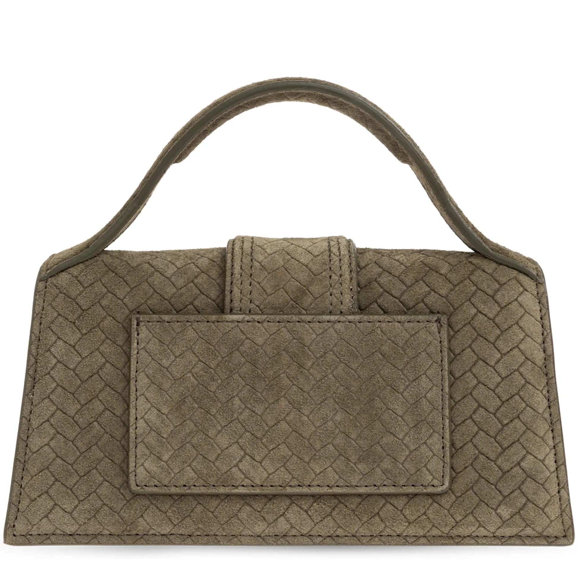 Jacquemus Le Bambino Suede Top Handle Khaki Bag
