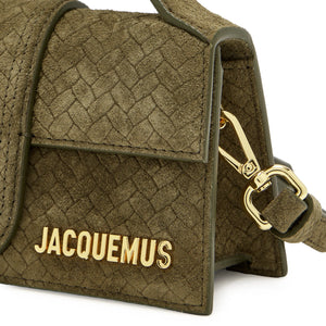 Jacquemus Le Bambino Suede Top Handle Khaki Bag