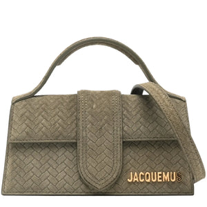 Jacquemus Le Bambino Suede Top Handle Khaki Bag
