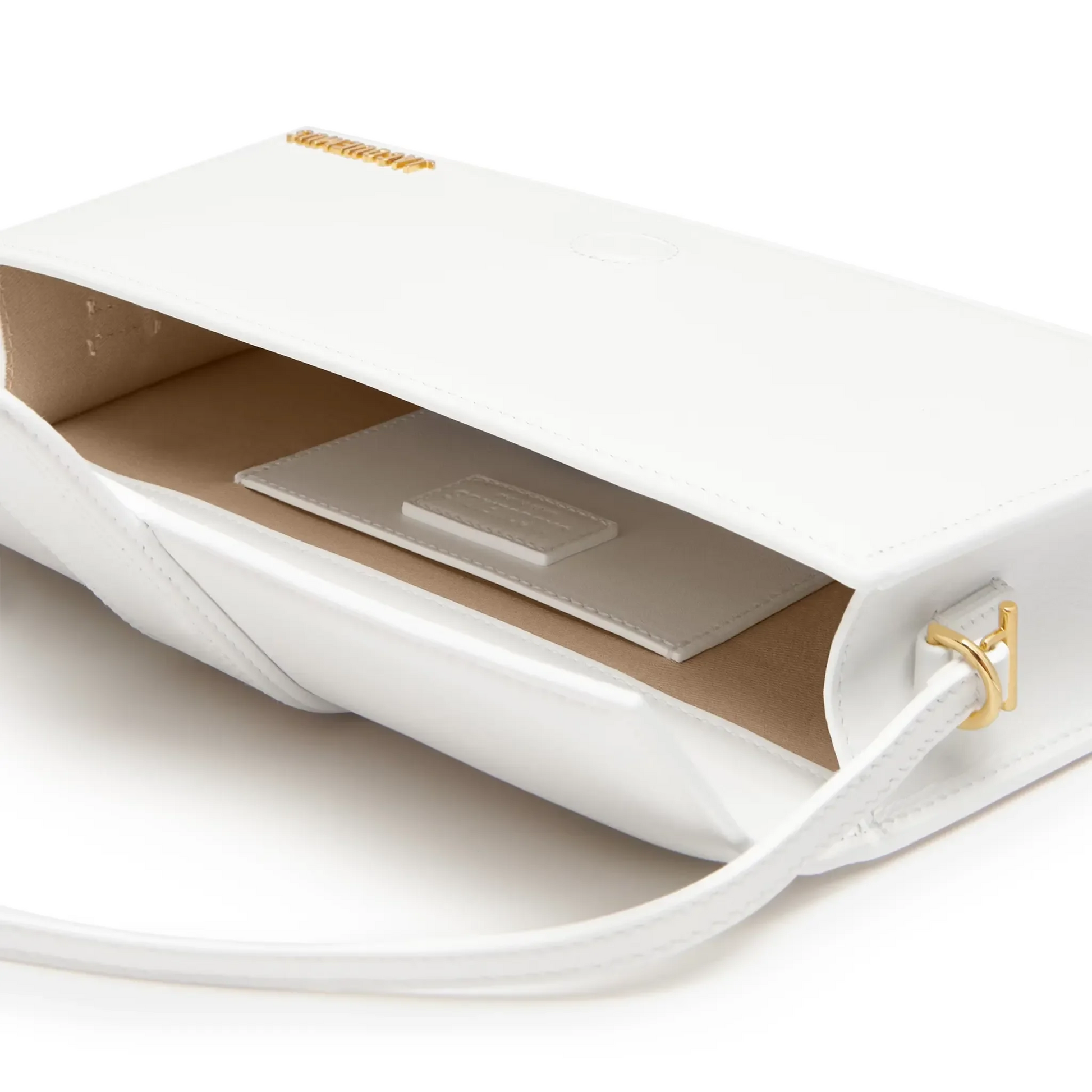 Jacquemus Le Bambino Long Flap White Shoulder Bag
