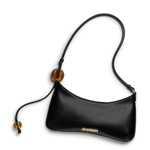 Jacquemus Le Bisou Perle Black Shoulder Bag