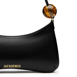 Jacquemus Les Classiques The Bisou Perle Beaded Black Shoulder Bag
