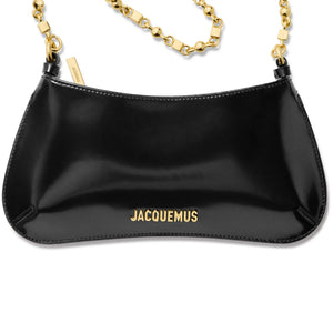 Jacquemus The Bisou Chain Small Black Shoulder Bag
