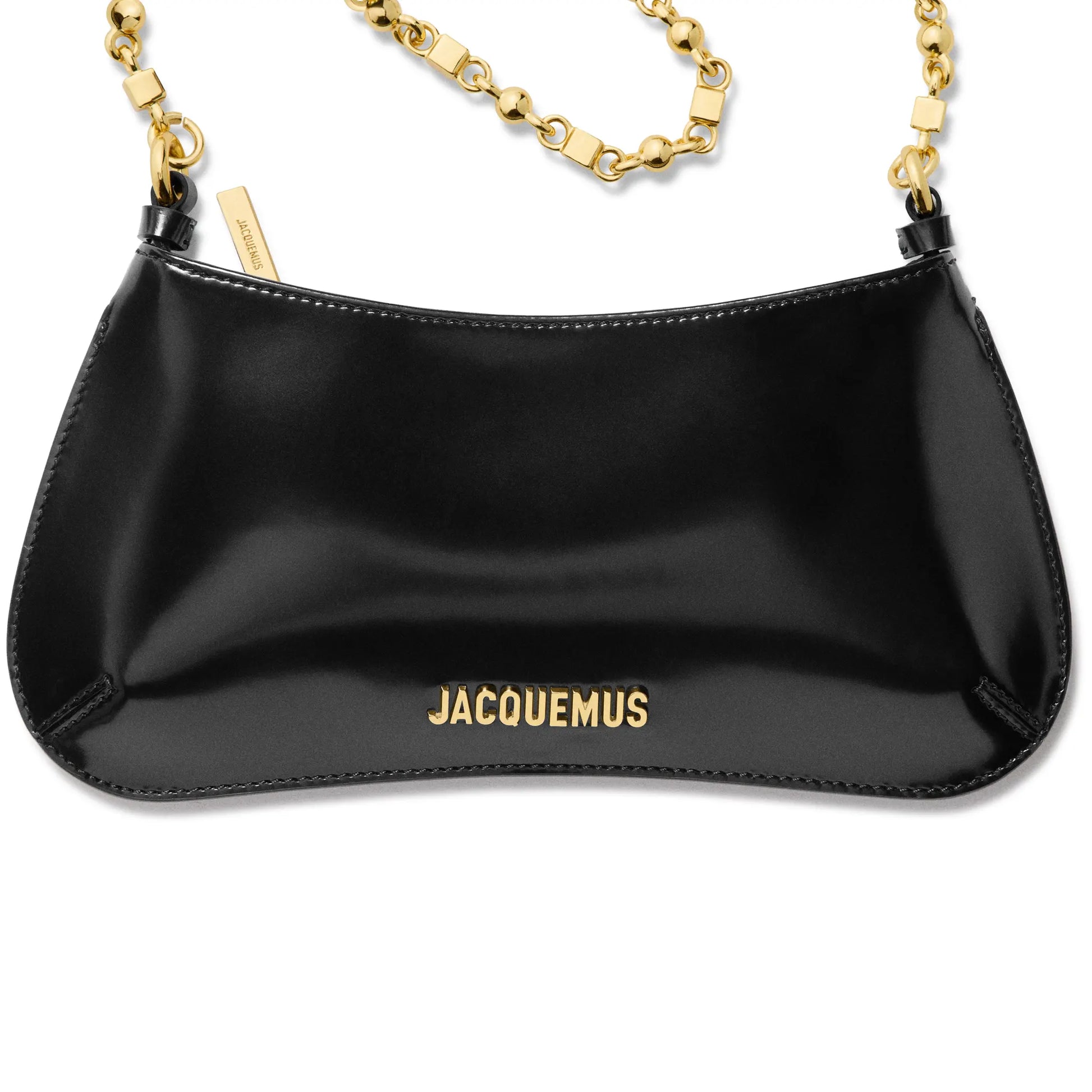 Jacquemus The Bisou Chain Small Black Shoulder Bag