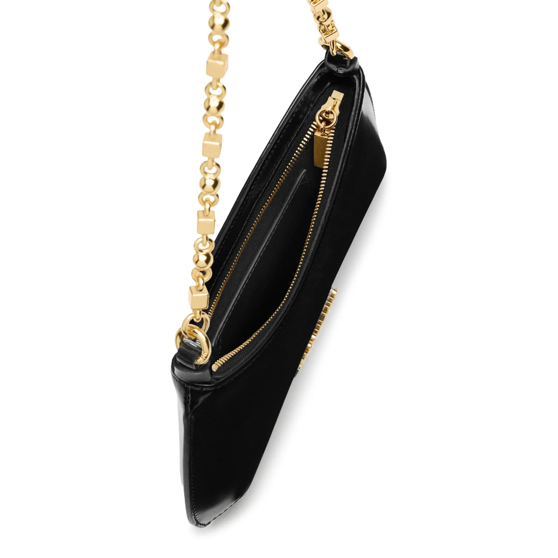 Jacquemus The Bisou Chain Small Black Shoulder Bag