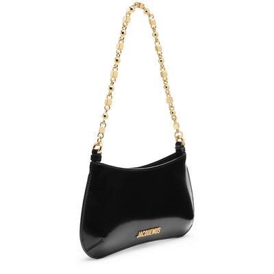 Jacquemus The Bisou Chain Small Black Shoulder Bag