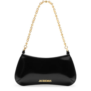 Jacquemus The Bisou Chain Small Black Shoulder Bag