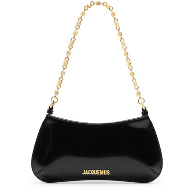 Jacquemus The Bisou Chain Small Black Shoulder Bag