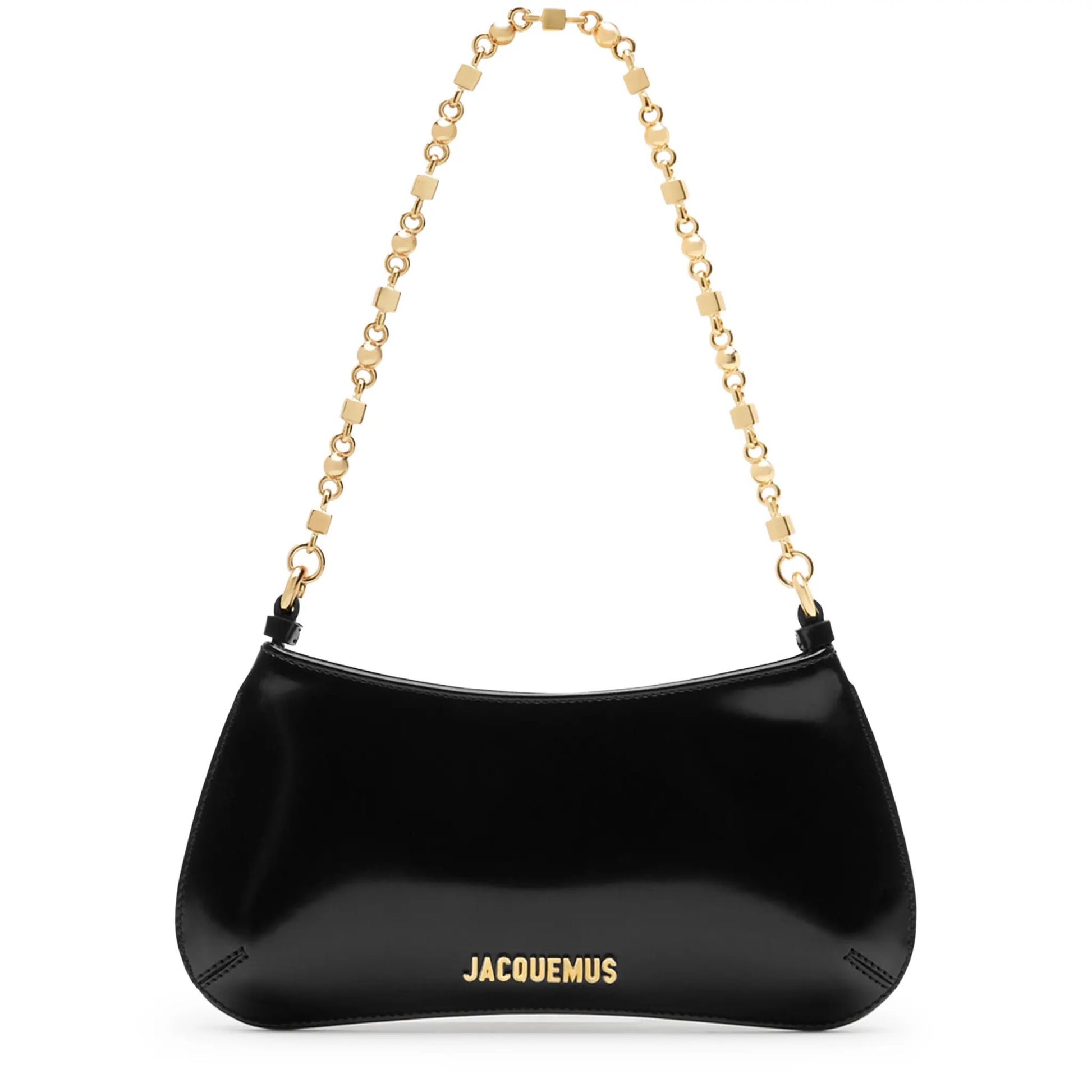 Jacquemus The Bisou Chain Small Black Shoulder Bag