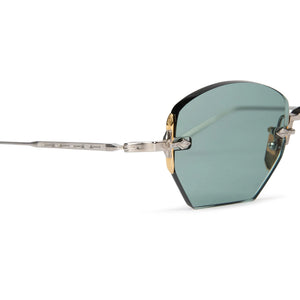 Jacques Marie Mage Oatman Silver Gold Green Sunglasses