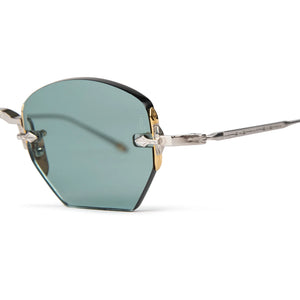 Jacques Marie Mage Oatman Silver Gold Green Sunglasses