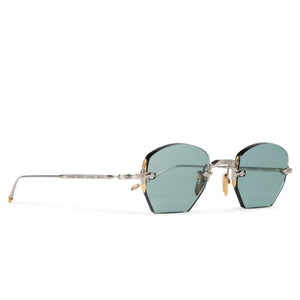 Jacques Marie Mage Oatman Silver Gold Green Sunglasses