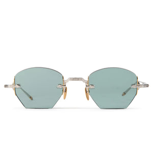 Jacques Marie Mage Oatman Silver Gold Green Sunglasses