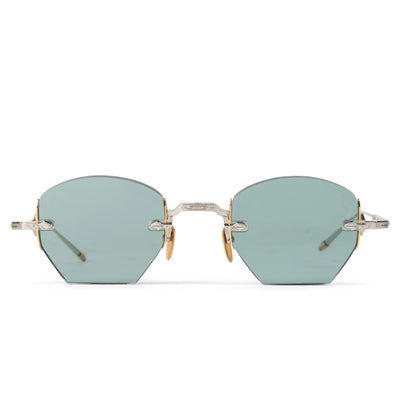 Jacques Marie Mage Oatman Silver Gold Green Sunglasses