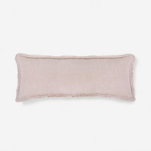 Laurel Stonewashed Linen Lumbar Pillow by Pom Pom at Home