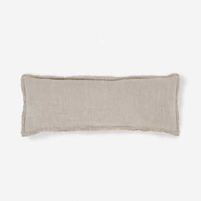 Laurel Stonewashed Linen Lumbar Pillow by Pom Pom at Home