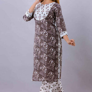 Earnest Grey Kurta with Plazzo