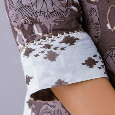 Earnest Grey Kurta with Plazzo
