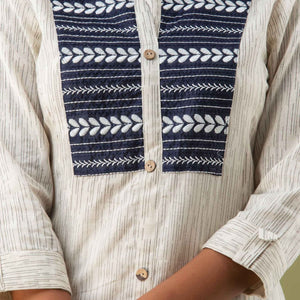 Women Cotton Serene White Kurti