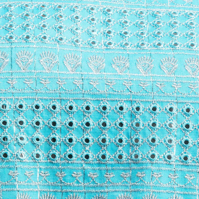 Women Blue Lining Cotton Kurti with Pant