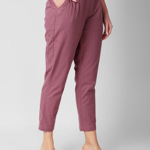 Berry Blush Women Cotton Pants casual and semi formal daily trousers